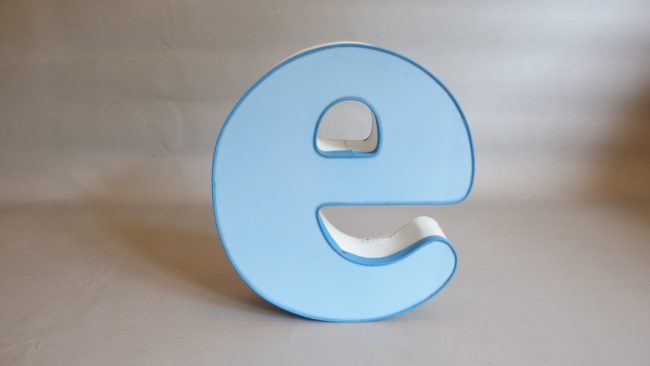 Baby Blue Buchstaben