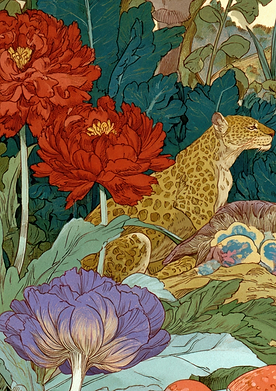 Decoupage Papier Floral Jungle