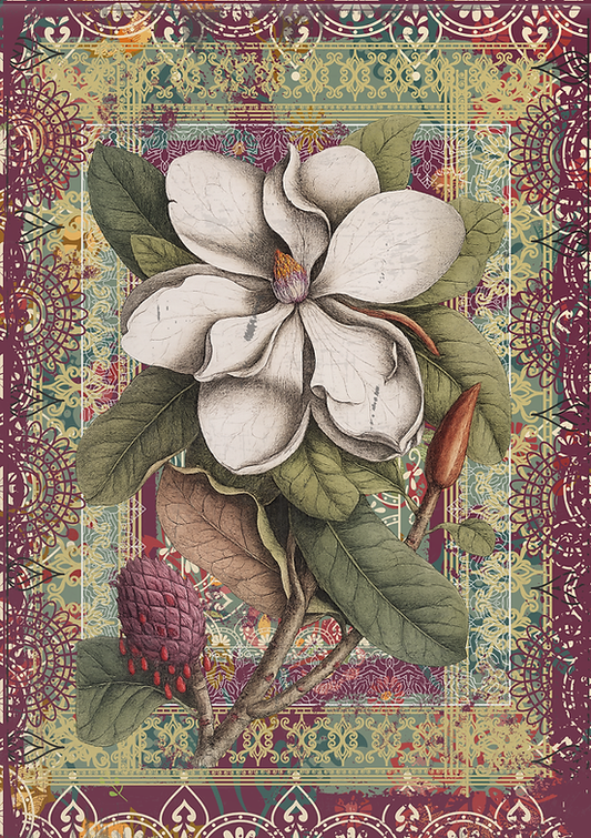 Decoupage Papier Magnolia