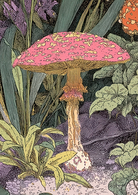 Decoupage Papier Toadstool