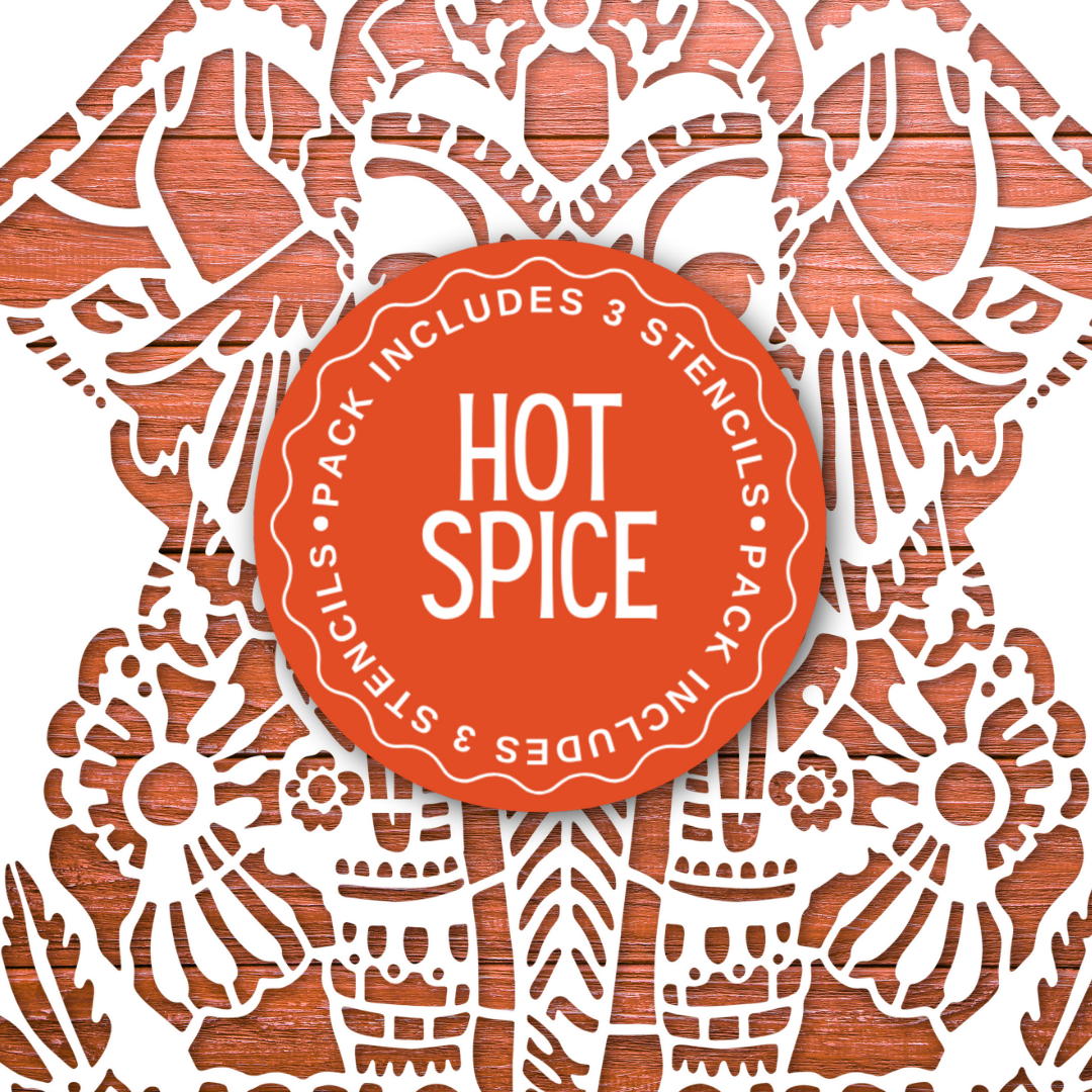Schablonen für Kunst & Basteln von Made by Marley - Hot Spice